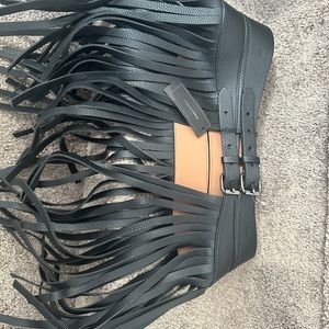 BCBG fringe belt